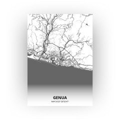 Genua print - Zwart Wit stijl