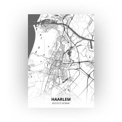 Haarlem print - Zwart Wit stijl