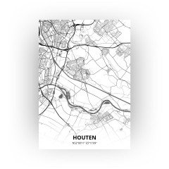 Houten print - Zwart Wit stijl