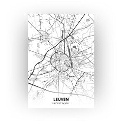 Leuven print - Zwart Wit stijl