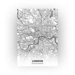 London print - Zwart Wit stijl