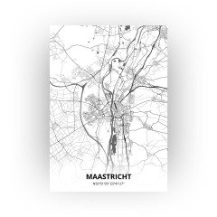 Maastricht print - Zwart Wit stijl