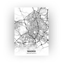 Madrid print - Zwart Wit stijl