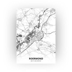 Roermond print - Zwart Wit stijl
