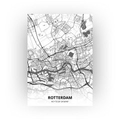 Rotterdam print - Zwart Wit stijl