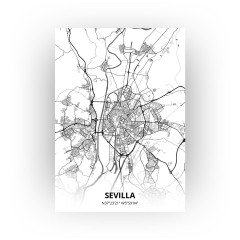 Sevilla print - Zwart Wit stijl