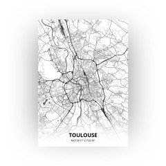 Toulouse print - Zwart Wit stijl