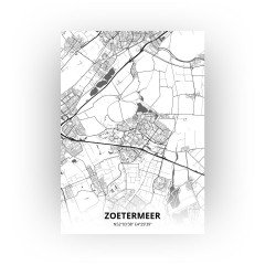 Zoetermeer print - Zwart Wit stijl
