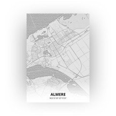 Almere print - Tekening stijl
