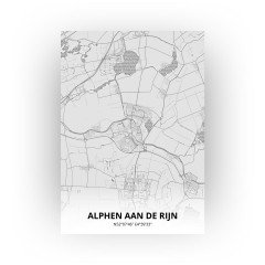 Alphen aan de Rijn print - Tekening stijl
