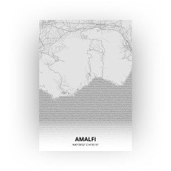 Amalfi print - Tekening stijl