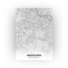 Amstelveen print - Tekening stijl