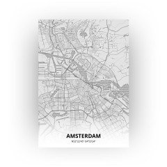 Amsterdam print - Tekening stijl