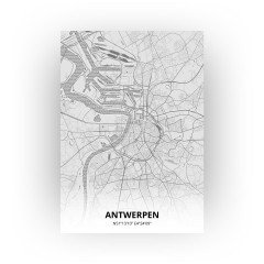 Antwerpen print - Tekening stijl