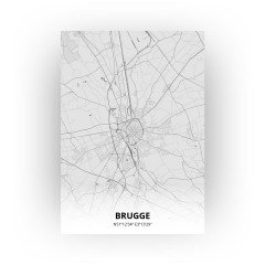 Brugge print - Tekening stijl