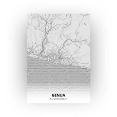 Genua print - Tekening stijl