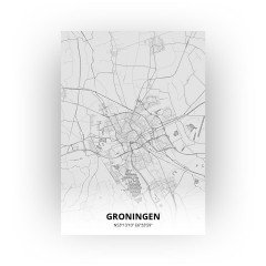 Groningen print - Tekening stijl