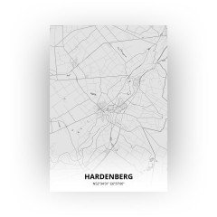 Hardenberg print - Tekening stijl