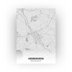 Heerenveen print - Tekening stijl