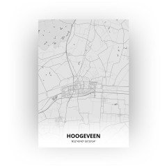 Hoogeveen print - Tekening stijl