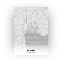 Hoorn print - Tekening stijl