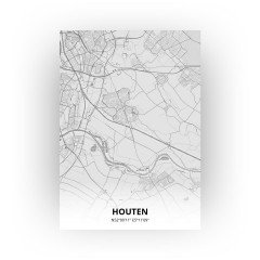 Houten print - Tekening stijl
