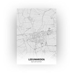 Leeuwarden print - Tekening stijl