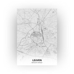 Leuven print - Tekening stijl