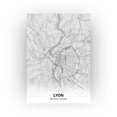 Lyon print - Tekening stijl