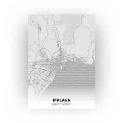 Malaga print - Tekening stijl