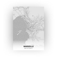 Marseille print - Tekening stijl