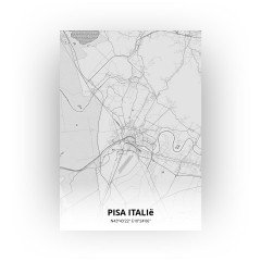 Pisa Italië print - Tekening stijl