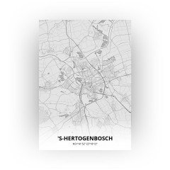 's-Hertogenbosch print - Tekening stijl