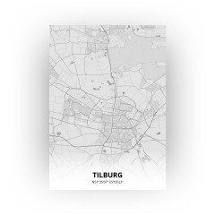Tilburg print - Tekening stijl