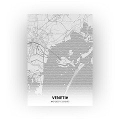Venetië print - Tekening stijl