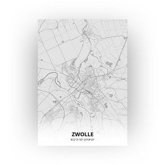 Zwolle print - Tekening stijl